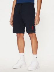 U.S. Polo Assn. Szorty sportowe MUP3355 Granatowy Regular Fit. Niebieskie krótkie spodenki sportowe męskie U.S. Polo Assn., m, bez wzorów, z bawełny. Za 129.99 zł.