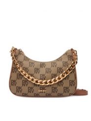 DKNY Torebka R53E6I10 Brązowy. Brązowe torebki do ręki damskie DKNY, bez wzorów, ze skóry, bez dodatków. Za 609.99 zł.