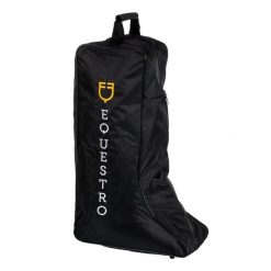 Torba na buty jeździeckie z logo. Czarne torby i plecaki dziecięce EQUESTRO. Za 165.55 zł.