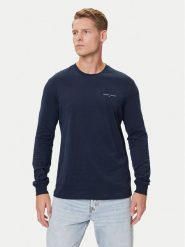 Tommy Jeans Longsleeve Chest Linear DM0DM21594 Granatowy Regular Fit. Niebieskie bluzki z długim rękawem męskie Tommy Jeans, m, bez wzorów, z bawełny, bez kołnierzyka. Za 119.99 zł.