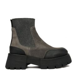 Sztyblety G-Star Raw. Szare botki damskie G-Star Raw, retro, bez obcasa, na płaskiej podeszwie, bez zapięcia. Za 439.99 zł.