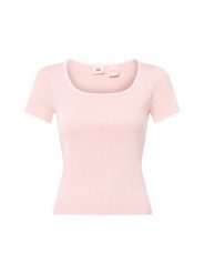 Levi's Koszulka Kobiety Bawełna różowy, L. Czerwone t-shirty damskie Levi's, l, bez wzorów, z bawełny, bez kołnierzyka. Za 89.95 zł.
