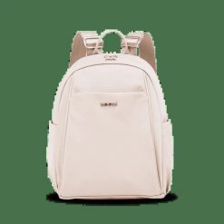 Plecak Miejski Wings Rosella Beige. Brązowe plecaki damskie Wings, bez wzorów, z materiału, biznesowe. Za 179.90 zł.