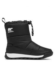 Sorel Śniegowce Whitney II Plus Puffy Wp 2088571010 Czarny. Czarne buty zimowe dziewczęce Sorel, z materiału, bez zapięcia. Za 249.99 zł.