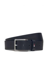 Tommy Hilfiger Pasek Męski Oliver 3.5 Ext AM0AM12048 Granatowy. Niebieskie paski damskie Tommy Hilfiger, bez wzorów, ze skóry. Za 159.99 zł.