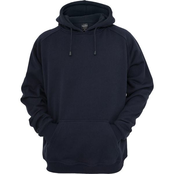 Bluza z kapturem duże rozmiary Urban Classic blank. Niebieskie bluzy męskie Urban Classics, xl, bez wzorów, z bawełny, z kapturem. Za 212.25 zł.