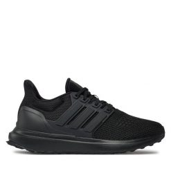 Sneakersy adidas. Czarne trampki i tenisówki chłopięce Adidas, bez wzorów, bez zapięcia. Za 229.99 zł.