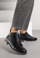Czarne Botki Vices Trzewiki Aliff. Czarne botki damskie Renee, eleganckie, bez obcasa, na płaskiej podeszwie, bez zapięcia. Za 109.99 zł.
