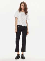 Liu Jo Spodnie materiałowe MA4291 T7144 Czarny Slim Fit. Czarne spodnie materiałowe damskie Liu Jo, bez wzorów, z materiału. Za 499.99 zł.