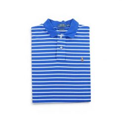 Second life - Polo Ralph Lauren męska koszulka z krótkim rękawem - Jak nowy. Niebieskie koszulki sportowe męskie Ralph Lauren, l, bez wzorów, z tkaniny, bez kołnierzyka, bez ramiączek, na golfa. Za 149.06 zł.