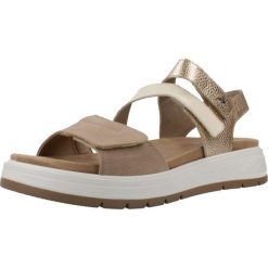 Sandały FLUCHOS F2165 Jasnobrązowy. Szare sandały damskie LUCHOS, bez wzorów, ze skóry, bez obcasa, bez zapięcia. Za 315.99 zł.