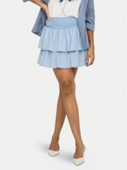 ONLY Spódnica mini Charis 15363983 Niebieski jasny Regular Fit. Niebieskie spódnice damskie Only, m, bez wzorów, z lyocellu, mini. Za 129.99 zł.