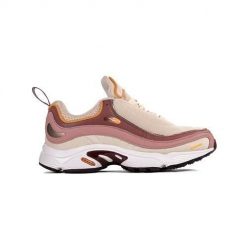 Buty do chodzenia damskie Reebok Daytona Dmx. Brązowe obuwie sportowe damskie Reebok, bez wzorów, z materiału, trekkingowe. Za 375.00 zł.