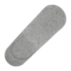 Stopki, Szare Krótkie Skarpetki, Gładkie, Jednokolorowe, do Mokasynów, Balerin -EM Men's Access. Szare skarpety męskie Em men's accessories, bez wzorów, z bawełny. Za 19.99 zł.