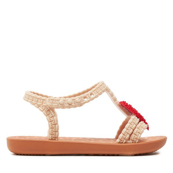 Sandały Ipanema. Brązowe sandały dziewczęce Ipanema, bez zapięcia. Za 59.99 zł.
