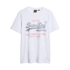 Casual T-shirt Superdry Vintage Logo Heritage. Białe t-shirty męskie Superdry., m, bez wzorów, z bawełny, casualowe, bez kołnierzyka. Za 172.00 zł.