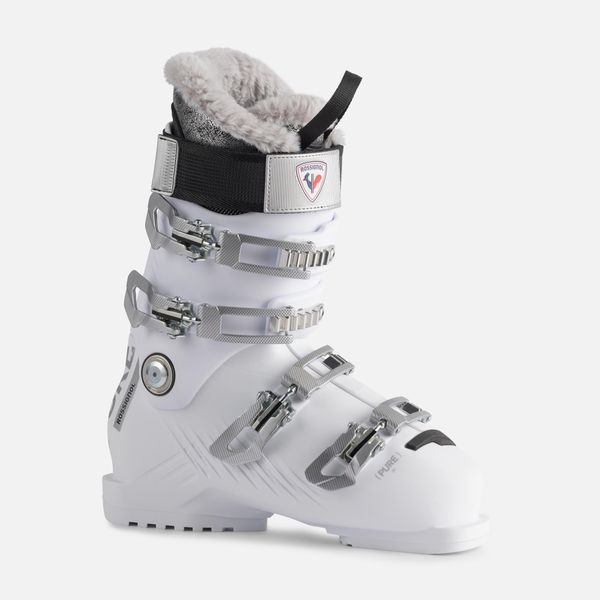 Buty narciarskie damskie Rossignol PURE 80 White flex 80. Białe obuwie sportowe damskie Rossignol, bez wzorów, narciarskie. Za 1,599.00 zł.