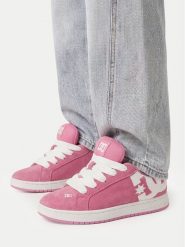 DC Shoes Sneakersy CEOWB-V5-10117K Różowy. Czerwone buty sportowe dziewczęce DC Shoes, bez wzorów, ze skóry, bez zapięcia. Za 179.99 zł.