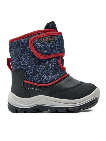 Geox Śniegowce B Flanfil Boy B Abx B263VE 0BCMN C0048 M Czarny. Czarne buty zimowe chłopięce Geox, bez wzorów, ze skóry, bez zapięcia. Za 189.99 zł.