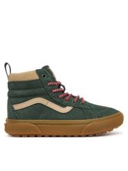 Vans Sneakersy SK8 Hi Insulated VN000V91TD81 Zielony ciemny. Zielone buty sportowe chłopięce Vans, bez wzorów, bez zapięcia. Za 399.99 zł.
