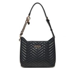 Torebka Guess. Czarne torebki do ręki damskie Guess, z aplikacjami, klasyczne, bez dodatków. Za 599.99 zł.