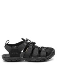 Keen Sandały Clearwater Cnx 1020662 Czarny. Czarne sandały damskie Keen, bez wzorów, z materiału, bez obcasa, bez zapięcia. Za 279.99 zł.