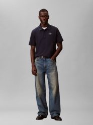 Calvin Klein Jeans koszulka polo Mężczyźni Bawełna niebieski, XL. Niebieskie koszulki polo męskie Calvin Klein Jeans, m, bez wzorów, z bawełny, bez kołnierzyka, bez ramiączek. Za 279.95 zł.