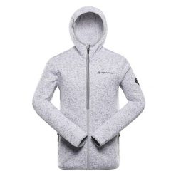 Bluza męska polarowa z kapturem Alpine Pro Zeg 2. Szare bluzy męskie Alpine Pro, m, bez wzorów, z polaru, z kapturem. W wyprzedaży za 369.00 zł.
