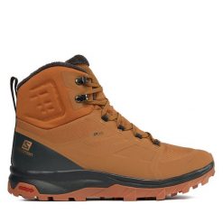 Trekkingi Salomon. Brązowe trekkingi męskie Salomon, trekkingowe. Za 749.99 zł.