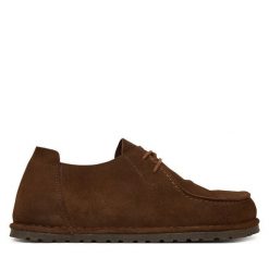 Półbuty Birkenstock. Brązowe półbuty na co dzień męskie Birkenstock, bez zapięcia. Za 719.99 zł.