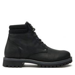 Trapery Jack & Jones. Czarne śniegowce i trapery męskie Jack & Jones, bez zapięcia. Za 359.99 zł.