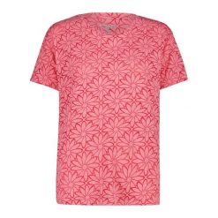 Damska koszulka z nadrukiem CMP. Czerwone t-shirty damskie CMP, s, bez wzorów, z bawełny, bez kołnierzyka. Za 150.00 zł.