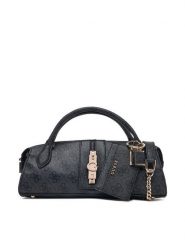 Guess Torebka Yvonne Logo Mini HWSG23 78760 Szary ciemny. Szare torebki do ręki damskie Guess, z aplikacjami, ze skóry, bez dodatków. Za 544.99 zł.