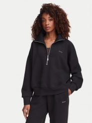 Guess Bluza V6YQ25 K4801 Czarny Regular Fit. Czarne bluzy damskie Guess, xs, z aplikacjami, z syntetyku, bez kaptura. Za 344.99 zł.