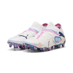 Buty piłkarskie męskie Puma Future 7 Ultimate. Białe buty sportowe męskie Puma, z materiału, bez zapięcia, do piłki nożnej. W wyprzedaży za 779.25 zł.