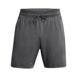 Szorty 2 w 1 Under Armour Launch Elite 7". Czarne krótkie spodenki sportowe męskie Under Armour, s, bez wzorów, z materiału, do biegania. Za 252.50 zł.