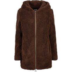 Damski polar sherpa Urban Classics GT. Brązowe kurtki damskie Urban Classics, na zimę, bez wzorów, z polaru, bez kaptura. W wyprzedaży za 287.00 zł.