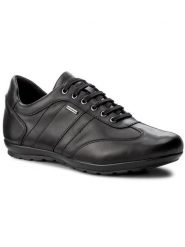 Geox Półbuty U Symbol B Abx B U44P2B 00043 C9999 Czarny. Czarne półbuty na co dzień męskie Geox, ze skóry, bez zapięcia. Za 449.99 zł.