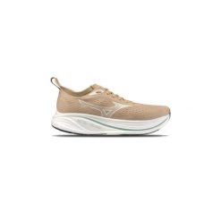 Buty do biegania męskie Mizuno Neo Zen 2 pale khaki/snow white/granite green. Brązowe buty sportowe męskie Mizuno, bez zapięcia, do biegania. Za 449.99 zł.