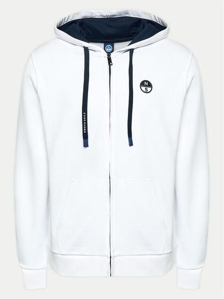 North Sails Bluza 691224 Biały Regular Fit. Białe bluzy męskie North Sails, m, bez wzorów, z bawełny, bez kaptura. Za 469.99 zł.