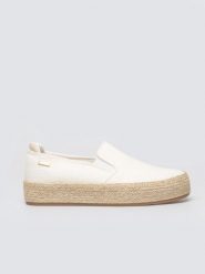 Espadryle damskie białe TT274090 101. Białe espadryle damskie Big Star, na lato, bez wzorów, z gumy, z okrągłym noskiem, bez obcasa, bez zapięcia. Za 139.99 zł.