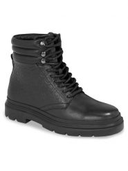 Calvin Klein Trapery Combat Boot Mono HM0HM01211 Czarny. Czarne śniegowce i trapery męskie Calvin Klein, ze skóry, bez zapięcia. Za 949.99 zł.