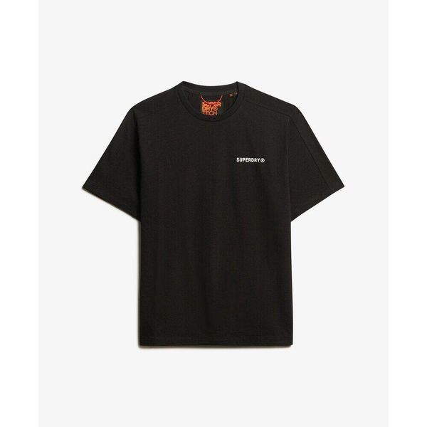 Koszulka Superdry Tech. Czarne koszulki sportowe męskie Superdry., m, bez wzorów, z gumy, bez kołnierzyka, bez ramiączek, na fitness i siłownię. Za 183.20 zł.