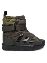 Adidas Śniegowce Superstar 360 Boot JQ7952 Khaki. Brązowe buty zimowe chłopięce Adidas, bez wzorów, z materiału, bez zapięcia. Za 279.99 zł.