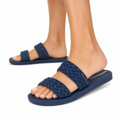 Klapki damskie Ipanema 83243 RENDA II FEM. Niebieskie klapki damskie Ipanema, bez wzorów, z materiału, eleganckie, bez obcasa. Za 59.00 zł.