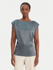 Guess Bluzka W6RH19 W2612 Zielony Regular Fit. Zielone koszule damskie Guess, l, z aplikacjami, z syntetyku, bez kołnierzyka, bez ramiączek. Za 349.99 zł.