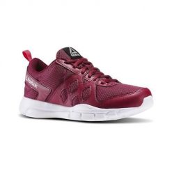 Buty do chodzenia damskie Reebok Trainfusion Nine. Brązowe obuwie sportowe damskie Reebok, bez wzorów, z materiału, trekkingowe. Za 169.00 zł.
