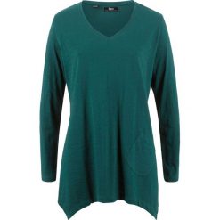 Shirt, długi rękaw bonprix głęboki zielony. Bluzki damskie bonprix. Za 37.99 zł.