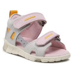 Sandały ECCO. Szare sandały dziewczęce ecco, bez zapięcia. Za 269.99 zł.