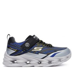 Sneakersy Skechers. Niebieskie trampki i tenisówki chłopięce Skechers, bez wzorów, bez zapięcia. Za 199.99 zł.